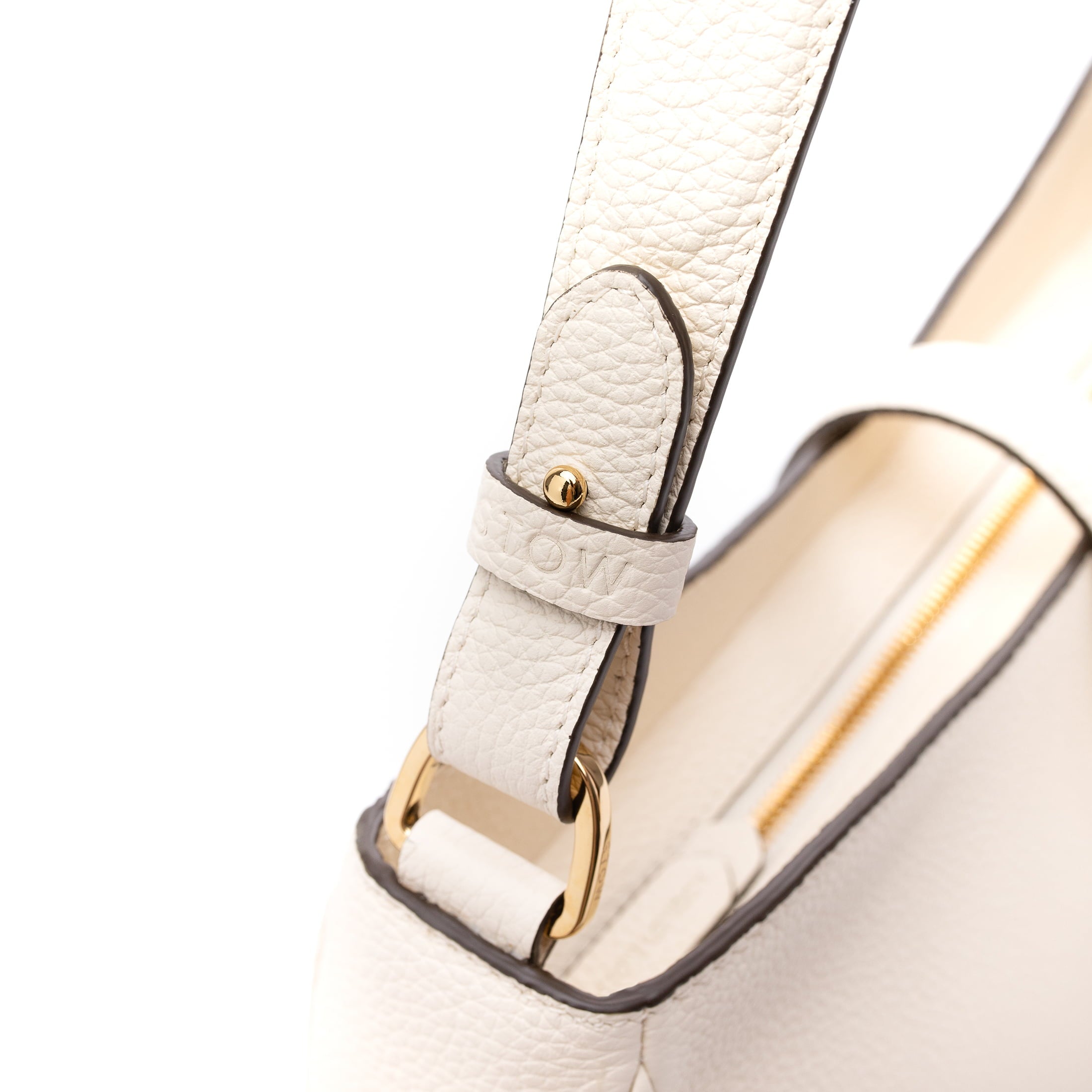 STOW London Beth Shoulder bag in Spring Moon leather