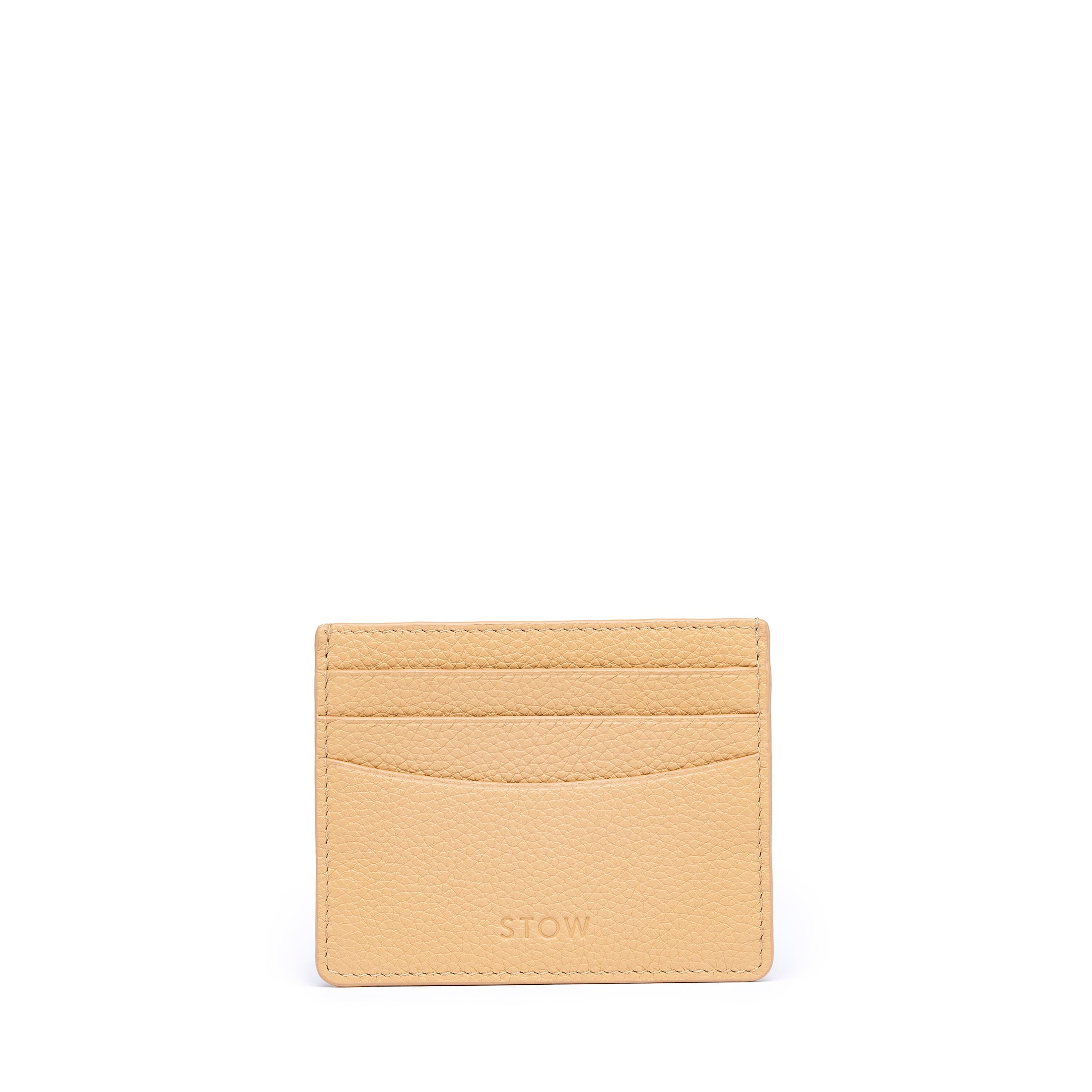 STOW London Leather Cardholder in Almond