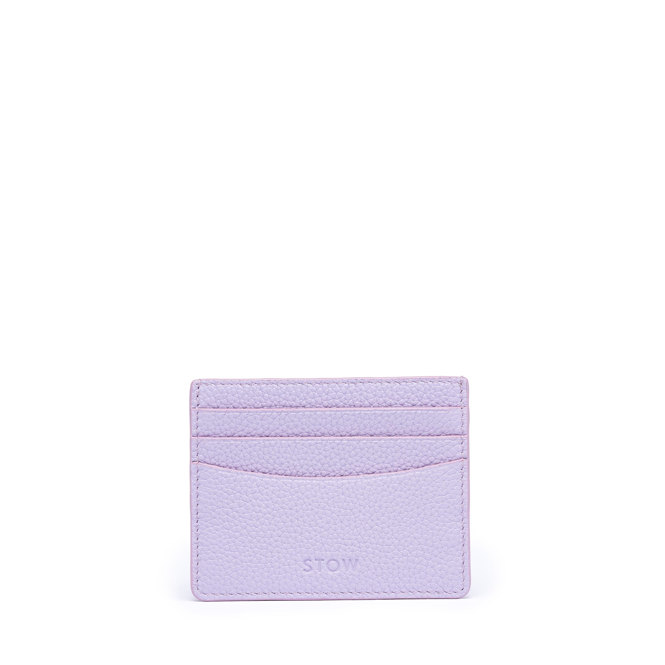 STOW London Leather Cardholder in Wild Lavender