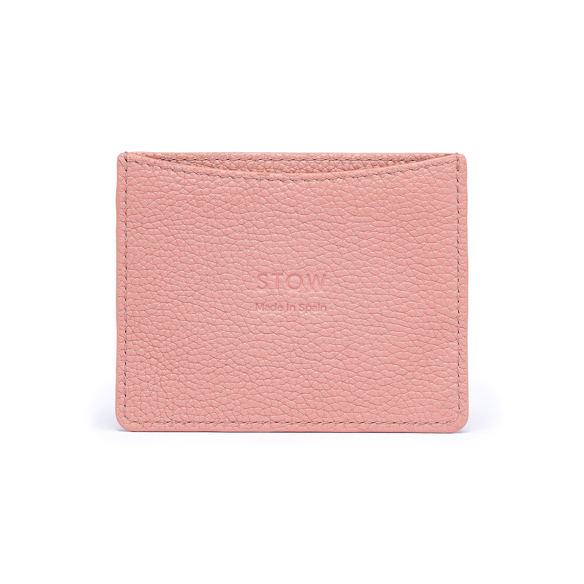 STOW London Leather Cardholder in Hazy Blush colour.