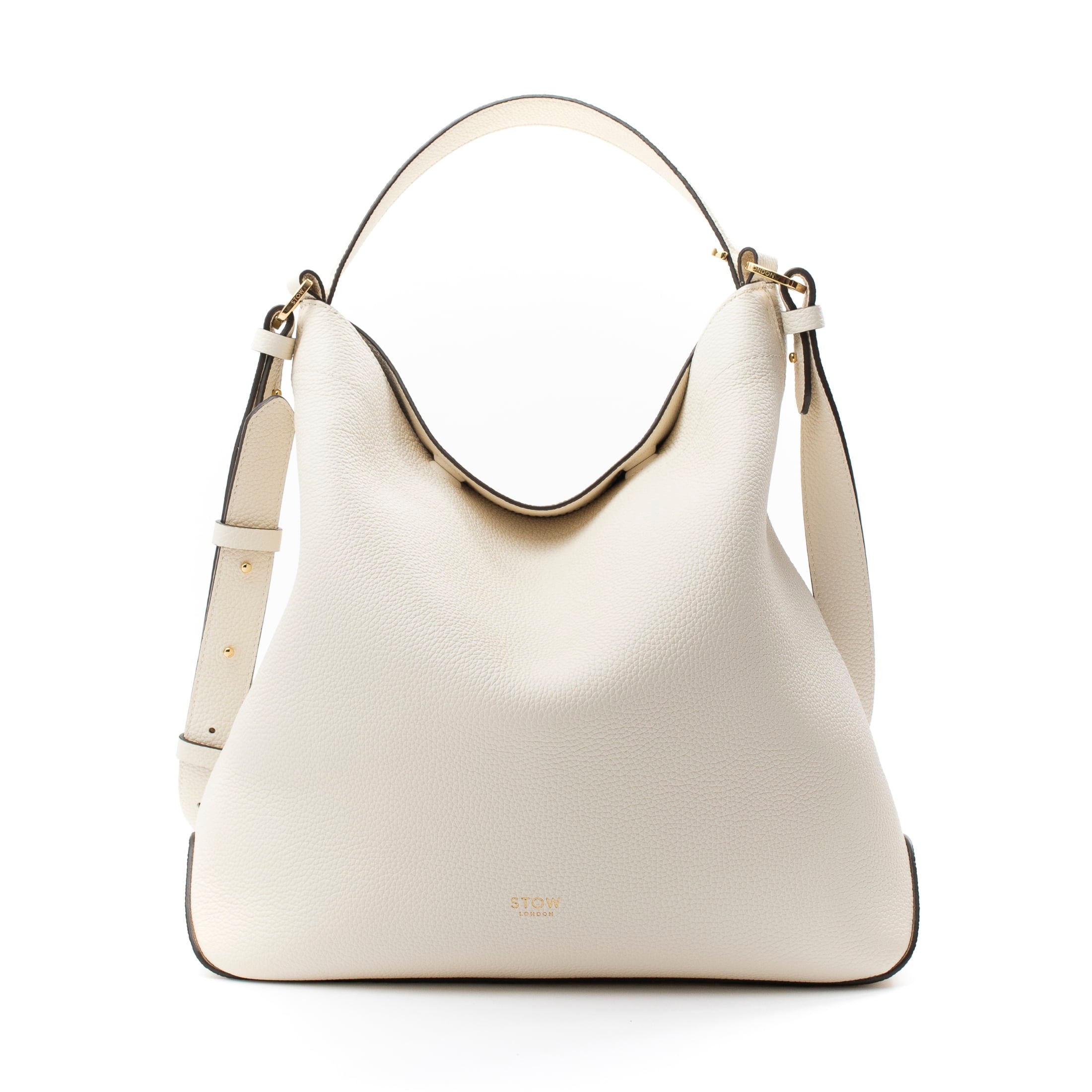 STOW London Curve Bag in Spring Moon leather