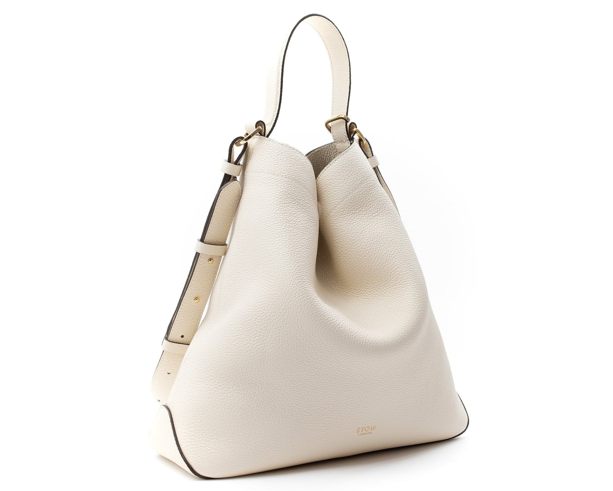 STOW London Curve Bag in Spring Moon leather