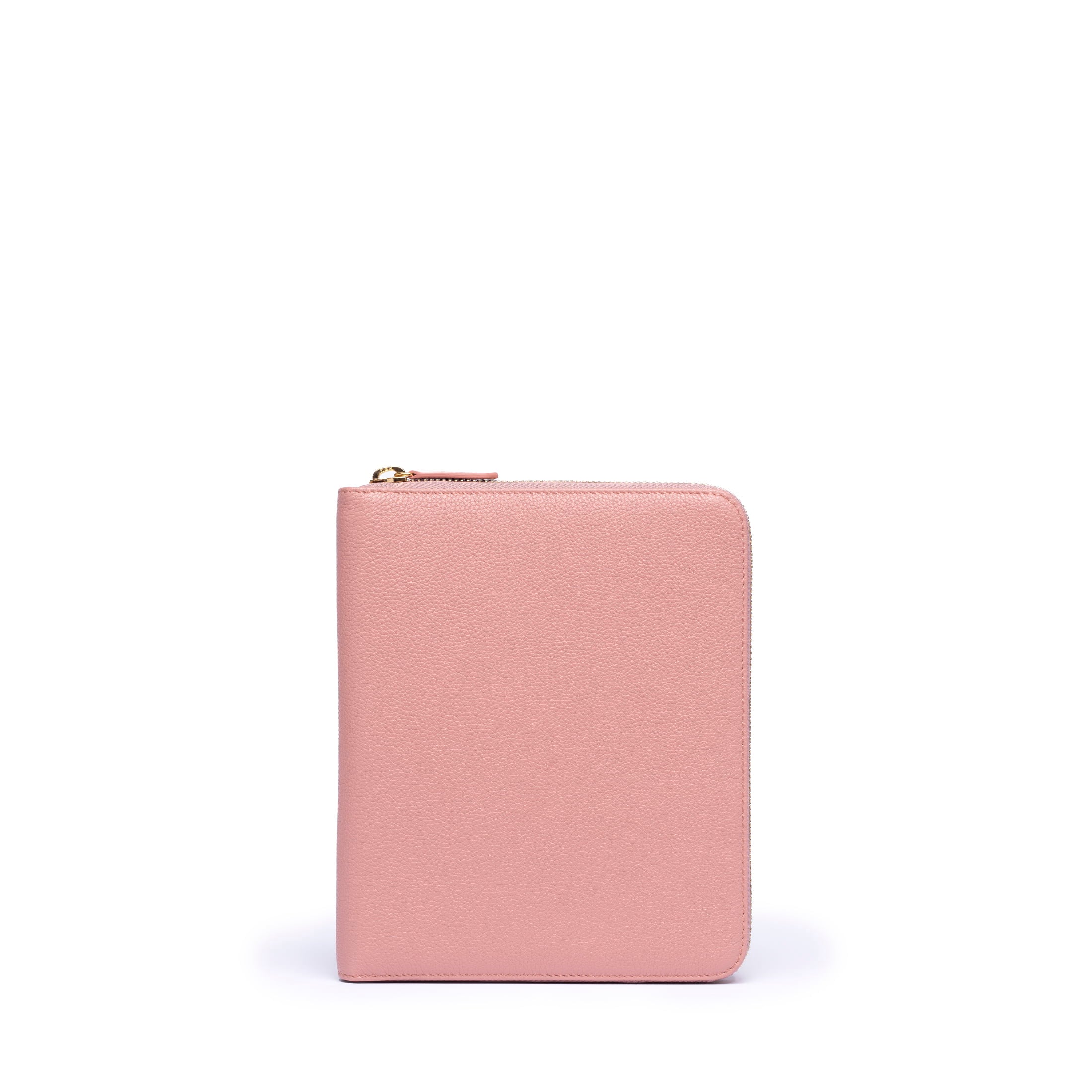 STOW London First Class Folio tech case in Hazy Blush leather