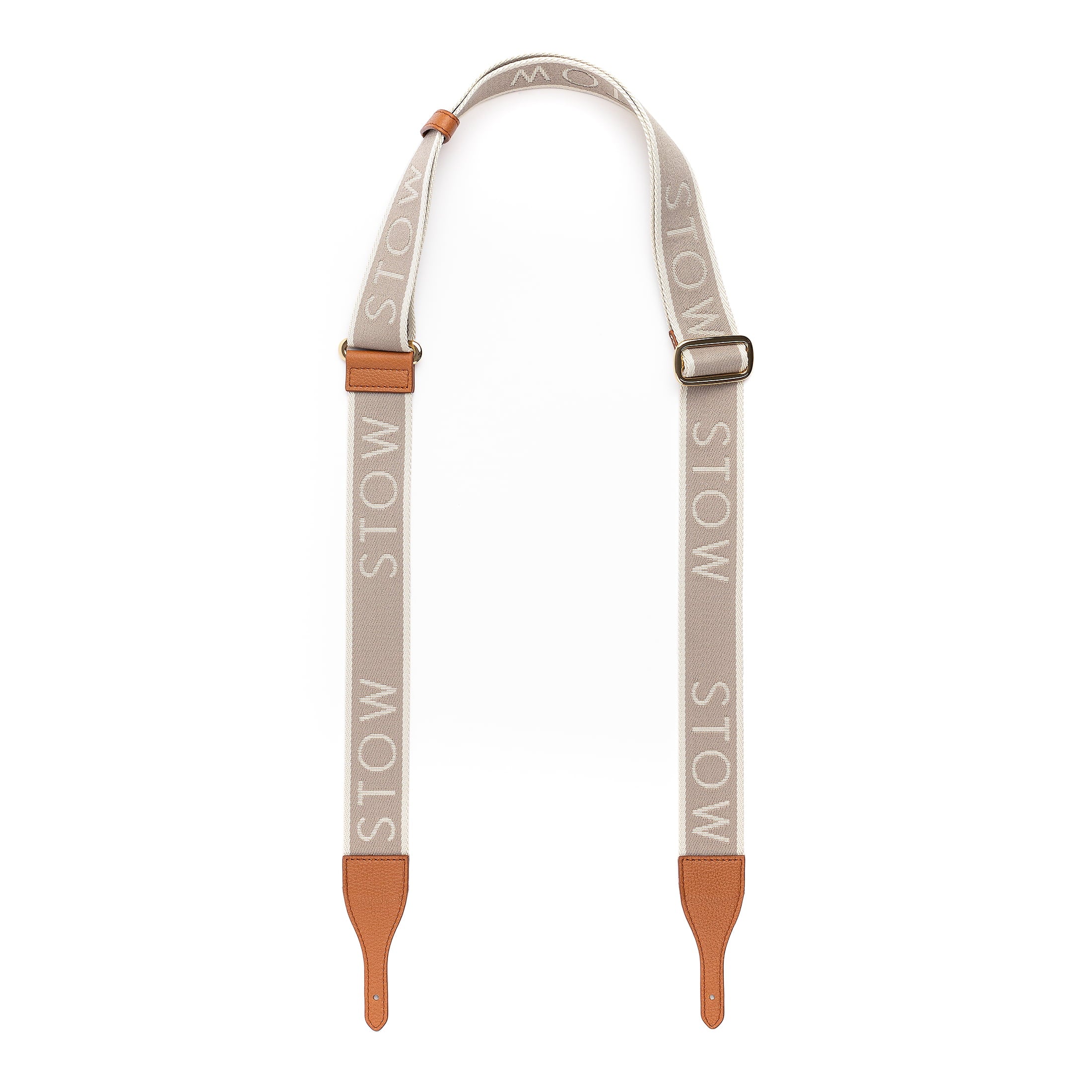 Nastro and leather strap for STOW London Camera Bag in Earth Tan leather