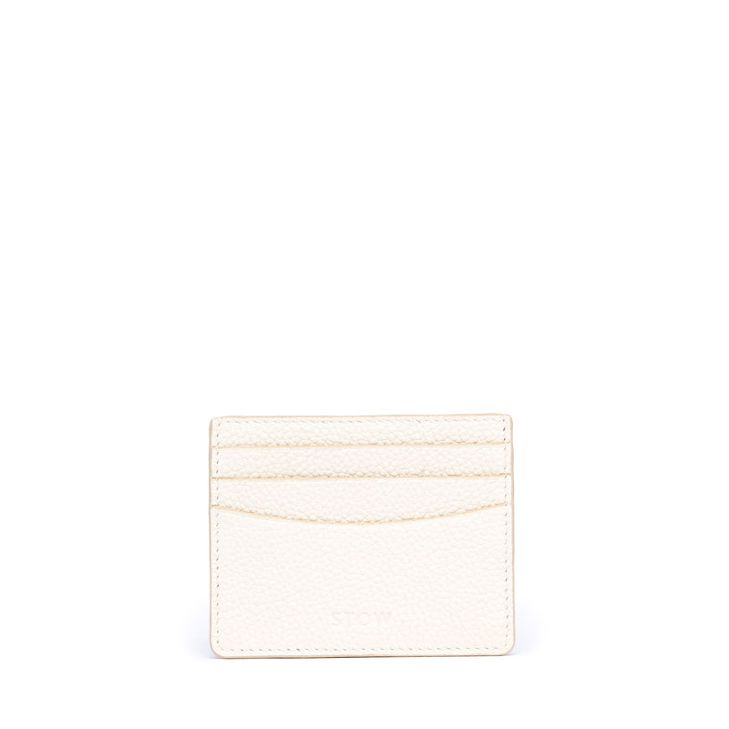 STOW London Leather Cardholder in Spring Moon