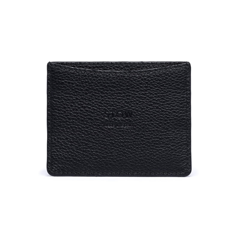 STOW London Leather Cardholder in Black colour.