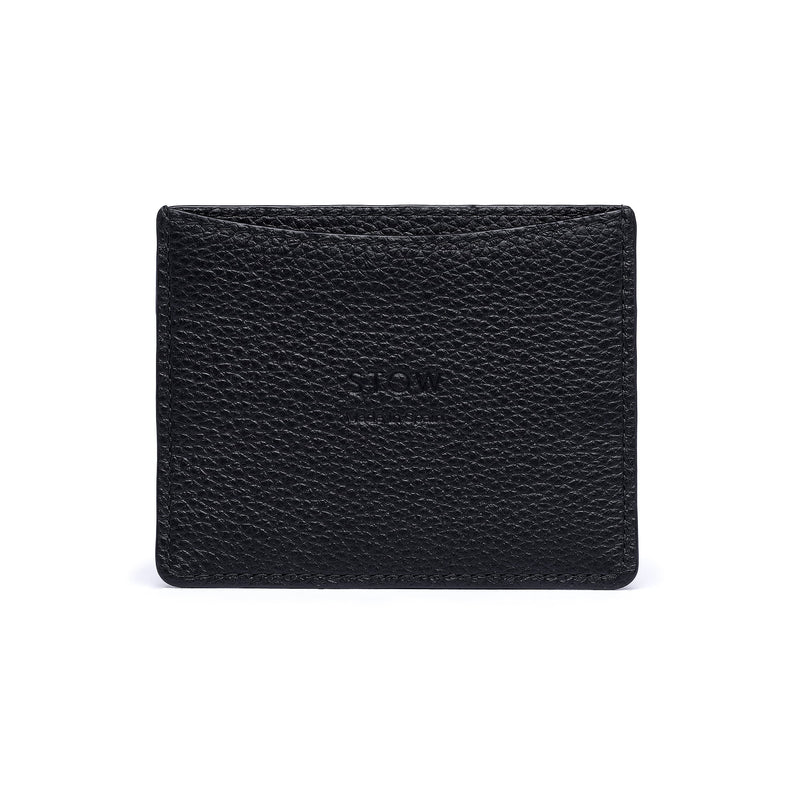 STOW Leather Cardholder in Black colour.