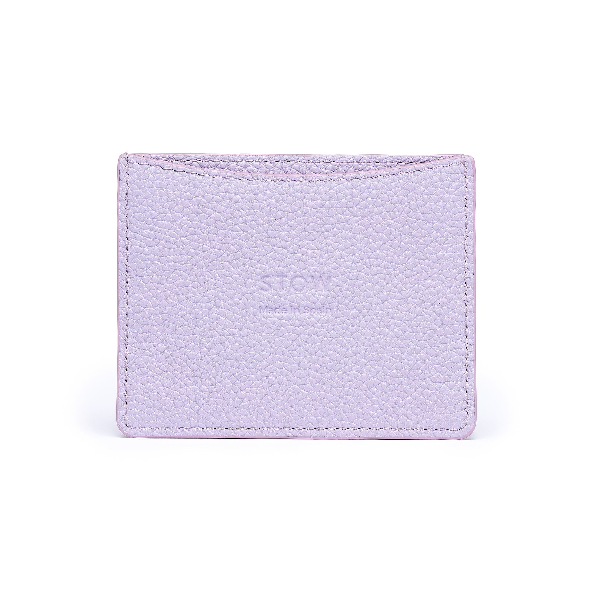 STOW Leather Cardholder in Wild Lavender colour.