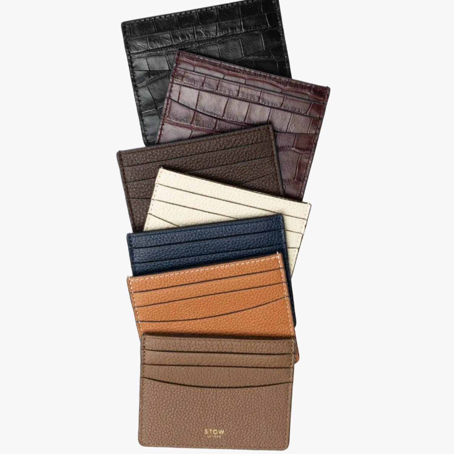STOW London's Cardholder on a light grey background 