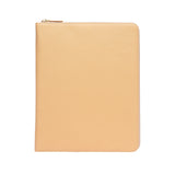 tech folio leather exterior almond