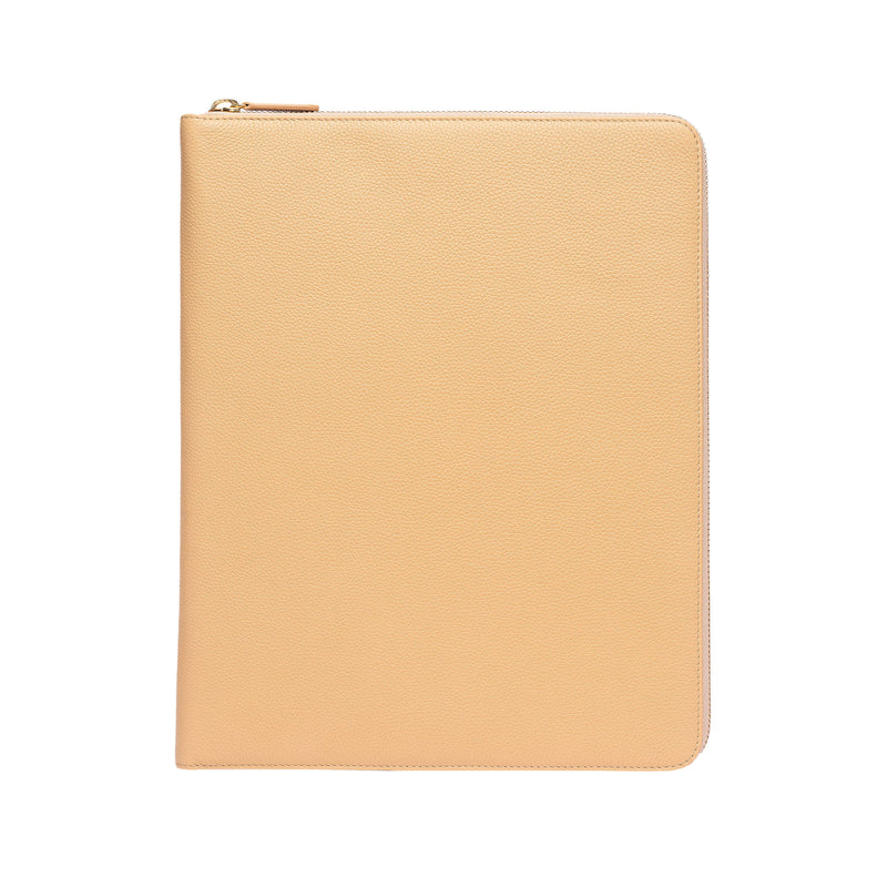 tech folio leather exterior almond