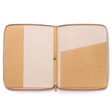 tech folio leather interior almond