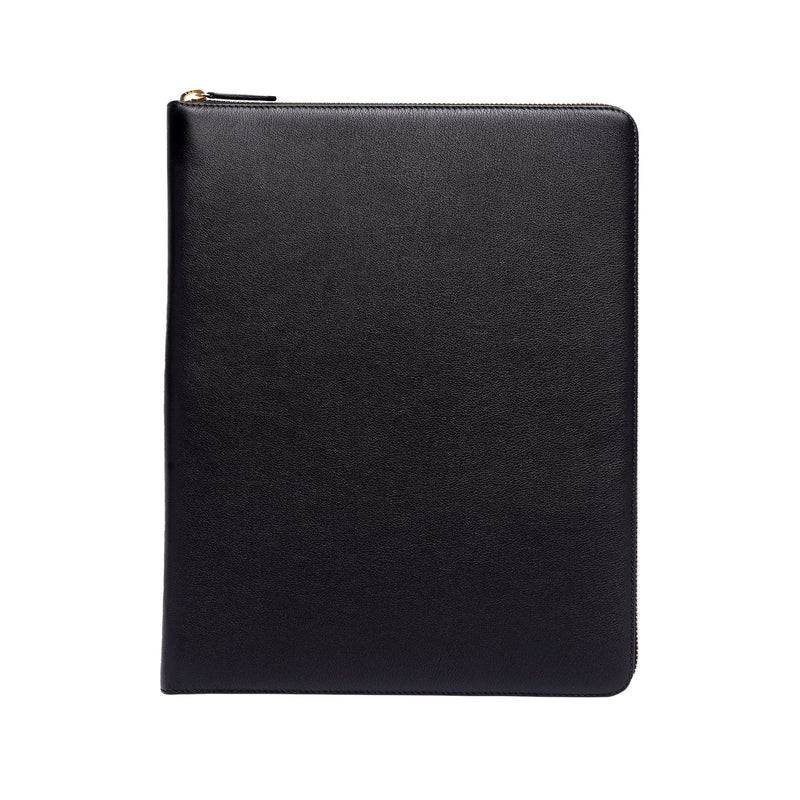 tech folio leather cover black