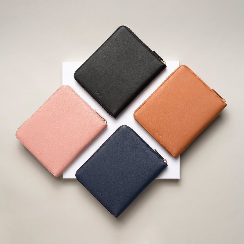 STOW London First Class Folio tech cases in various colours