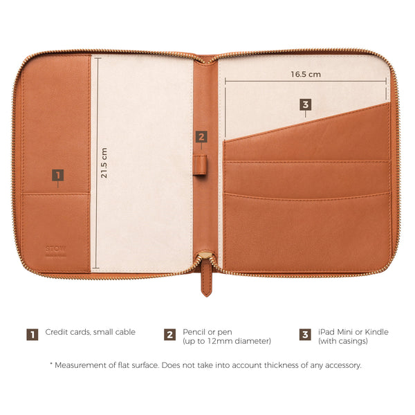 STOW first class tech case measurements earth tan
