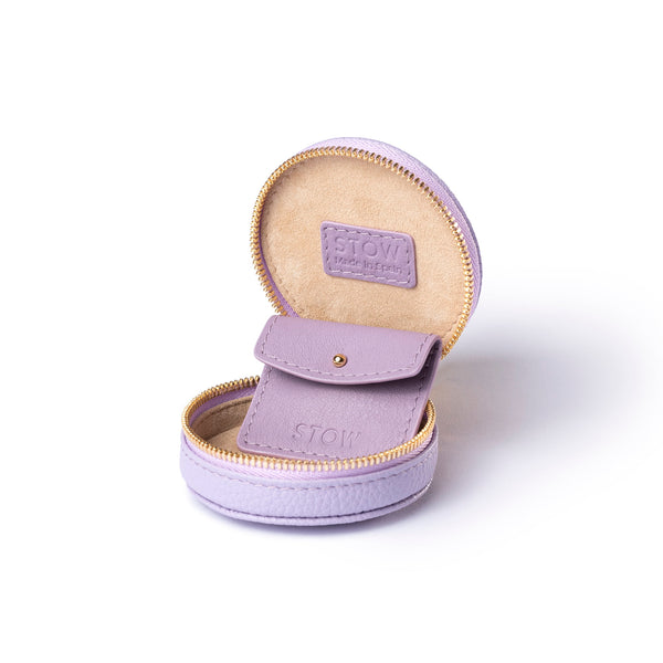 Wild Lavender Leather Pocket Case