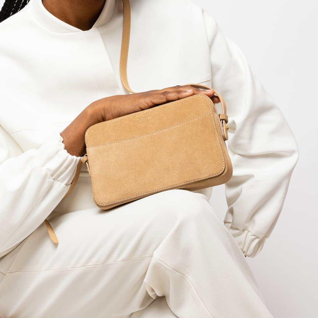 Suede camera bag Outlet