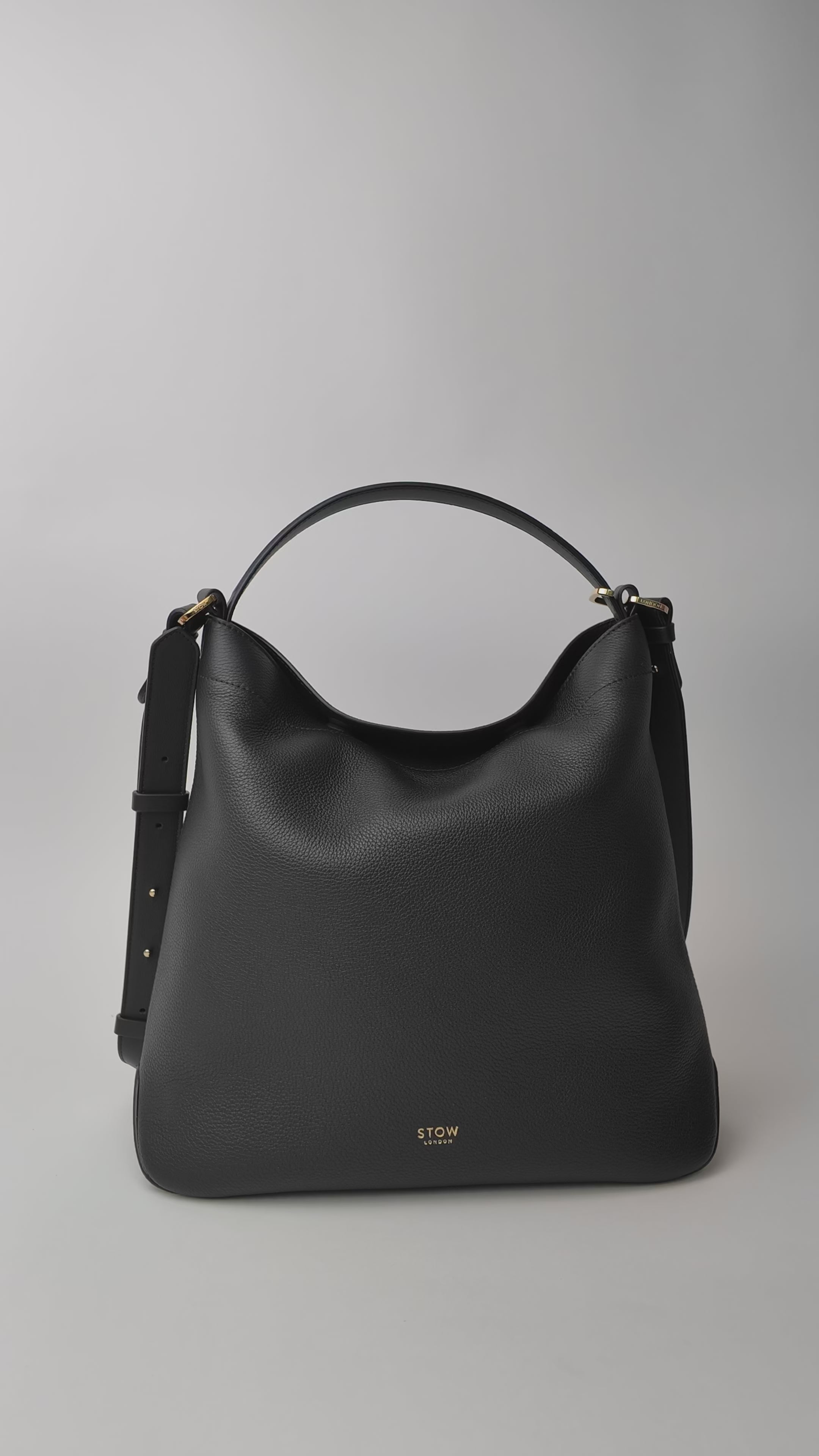 Curve Bag in Earth Tan Leather from STOW London