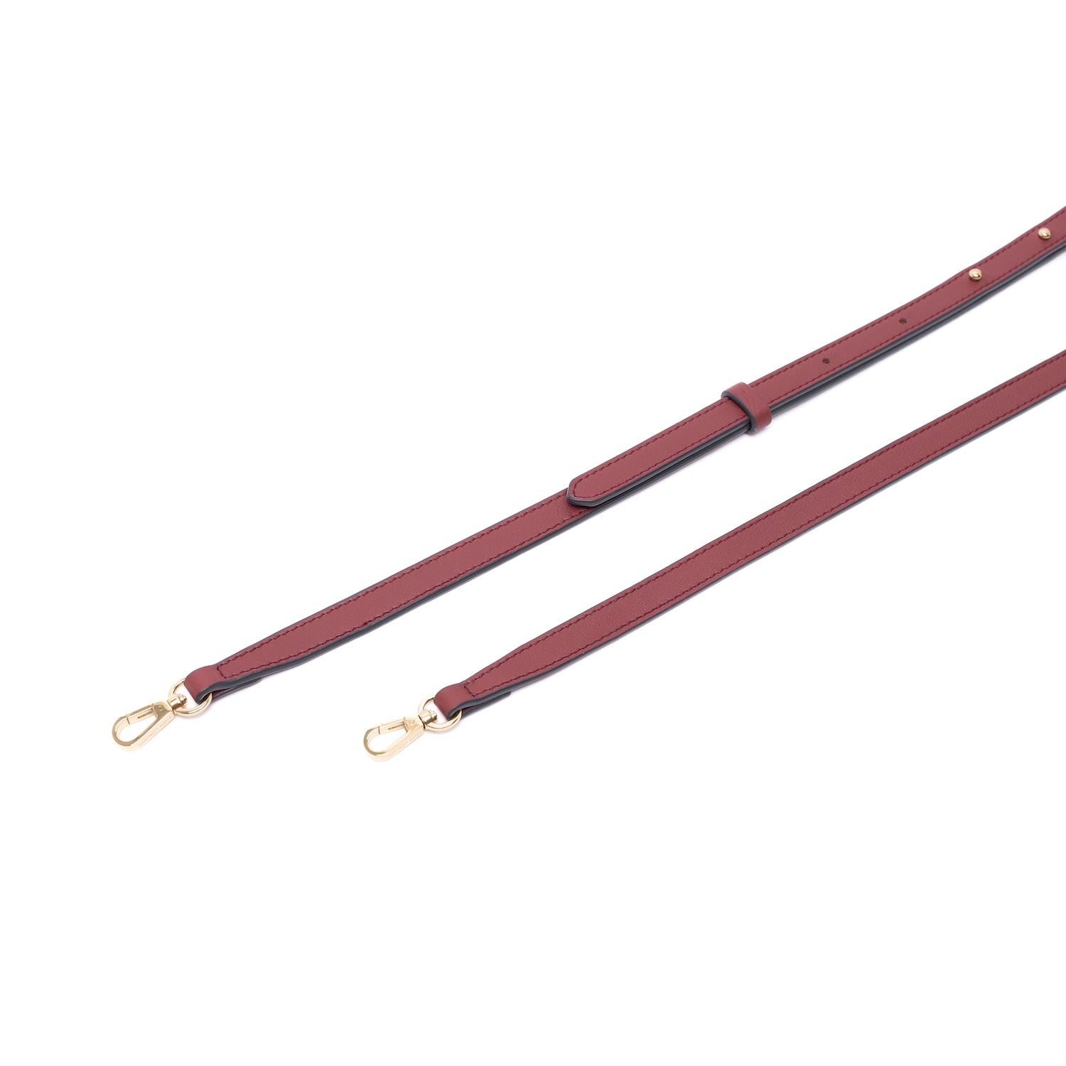 Mini Curve Leather Crossbody Strap
