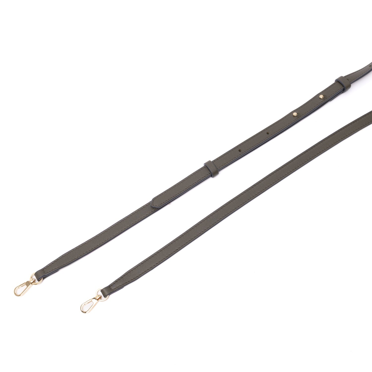 Mini Curve Leather Crossbody Strap