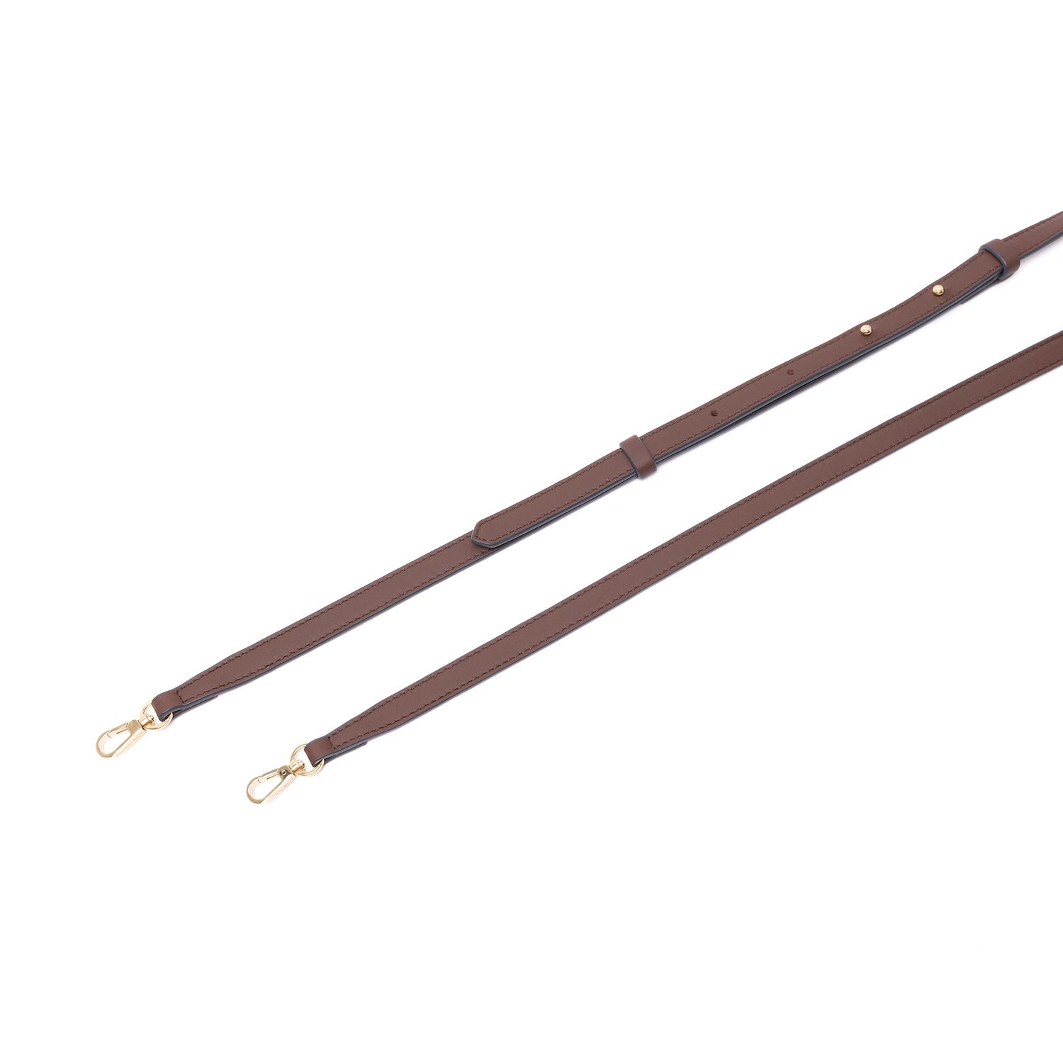Mini Curve Leather Crossbody Strap
